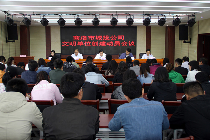 市城投公司召開(kāi)文明單位創(chuàng)建動(dòng)員會(huì)議