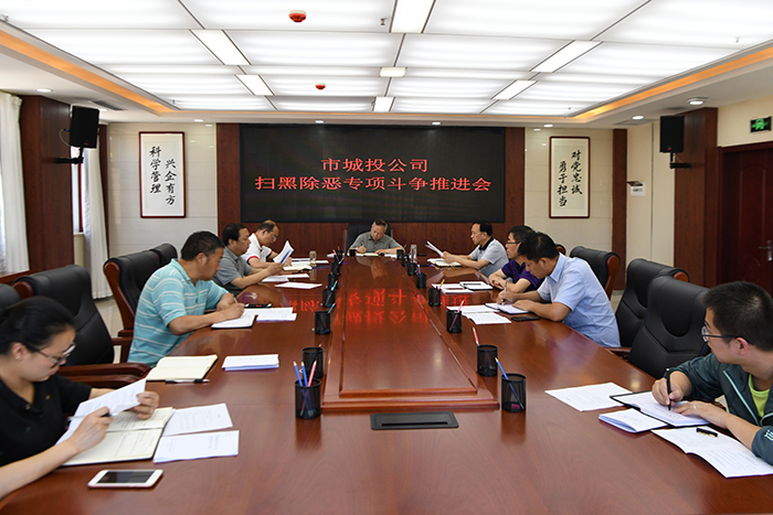 市城投公司召開掃黑除惡專項(xiàng)斗爭推進(jìn)會(huì)